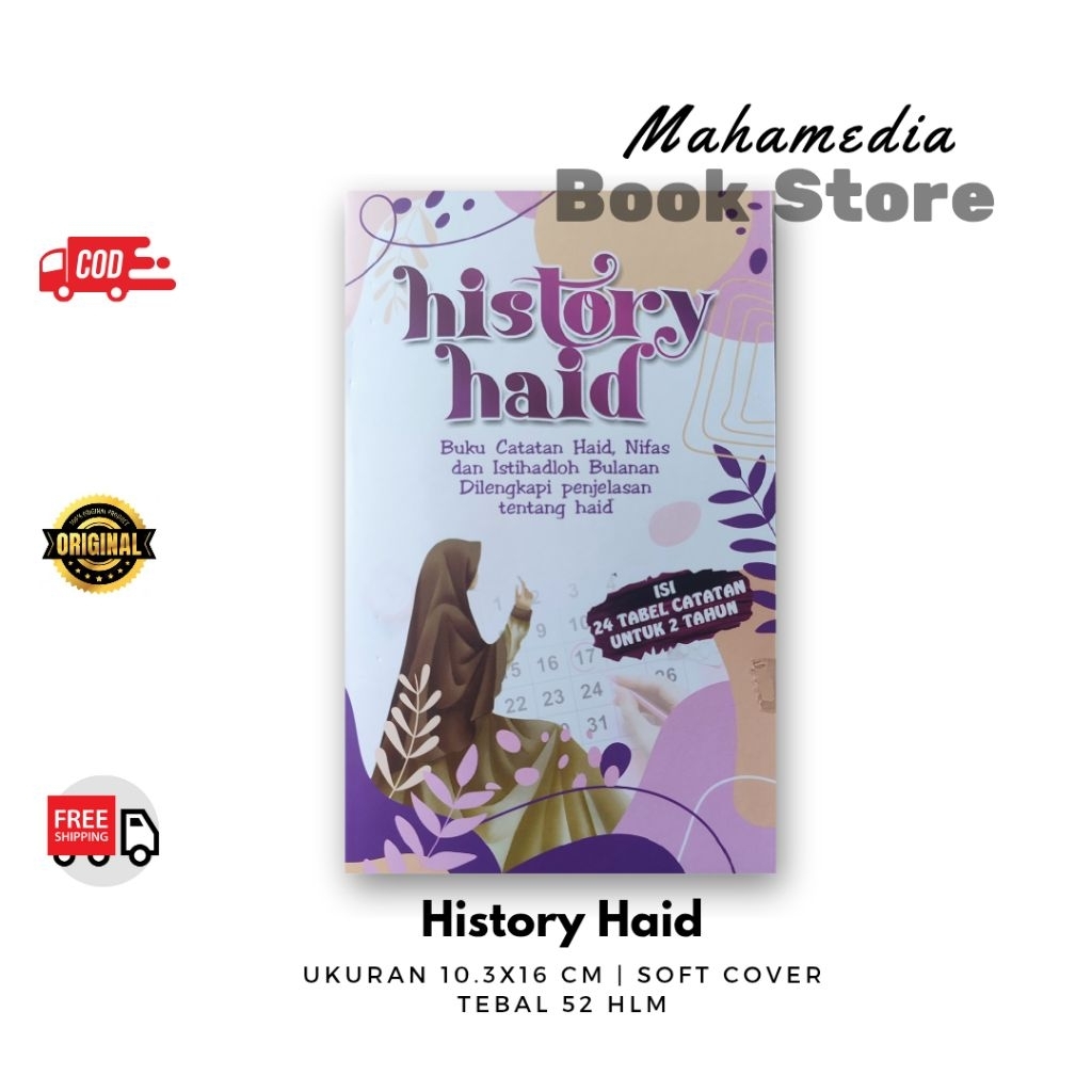 HISTORY HAID CATATAN HAID NIFAS ISTIHADHOH BULANAN WANITA SHALIHAH SOLIHAH SHOLIHAH BUKU HAID NIFAS