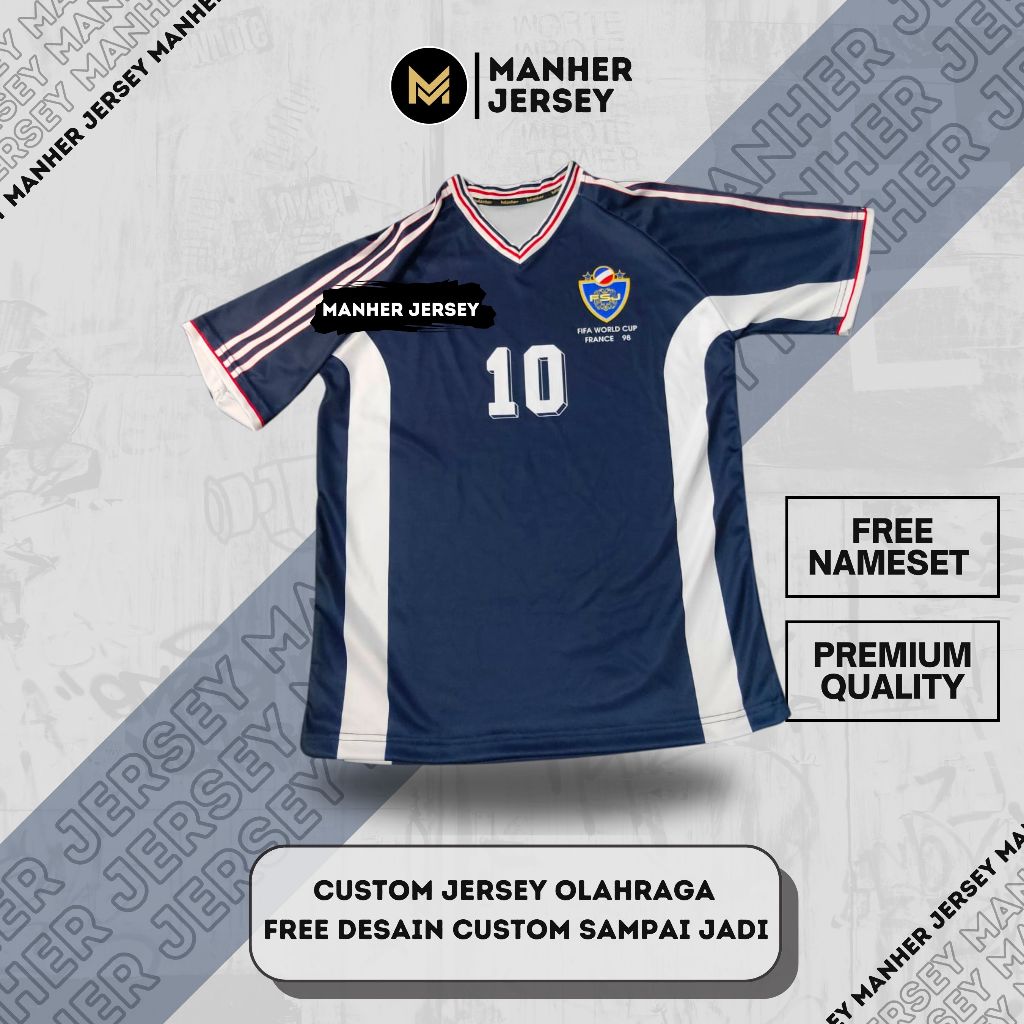 JERSEY YUGOSLAVIA 1998 FULL PRINTING