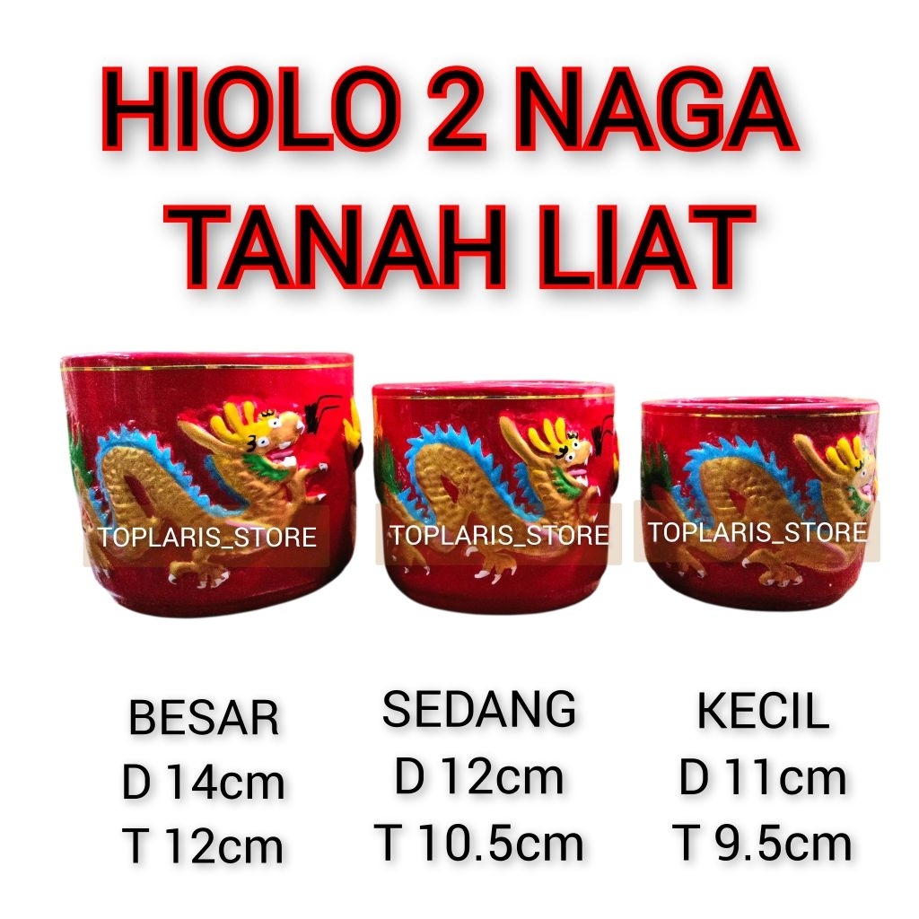 Hiolo Tempat Dupa Naga Tanah Liat