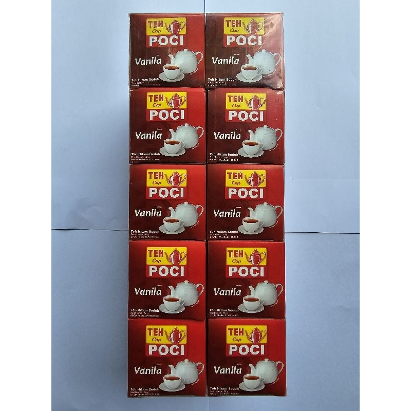 

Teh Cap Poci Rasa Vanilla 50gr x 10Pcs (Bos/Pack/Slop)