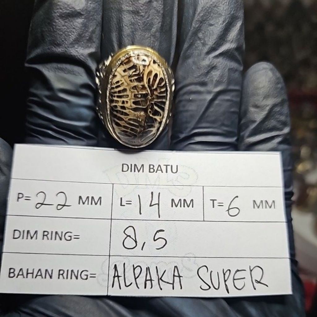 Cincin Batu Mustika Lipan Kelabang 100% ASLI