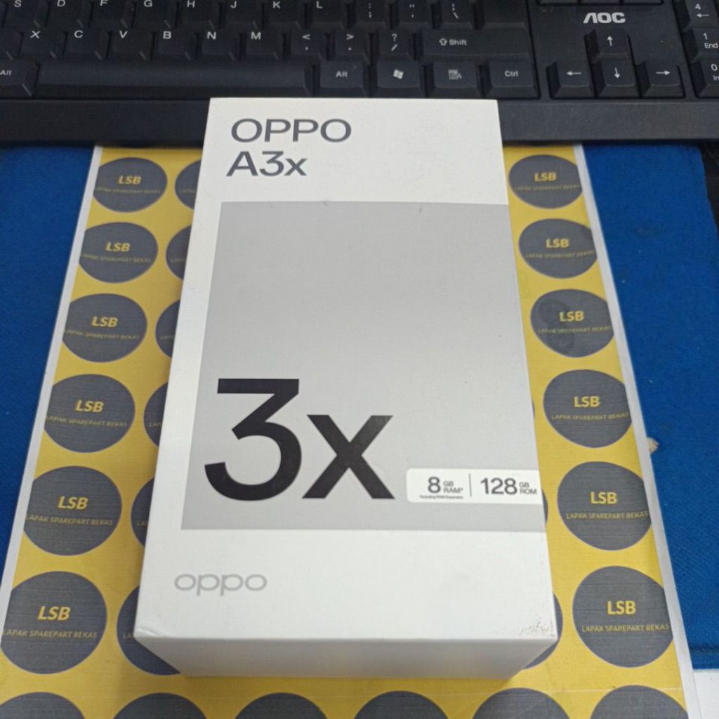 DUS BOX HANDPHONE OPPO A3X ORIGINAL BEKAS