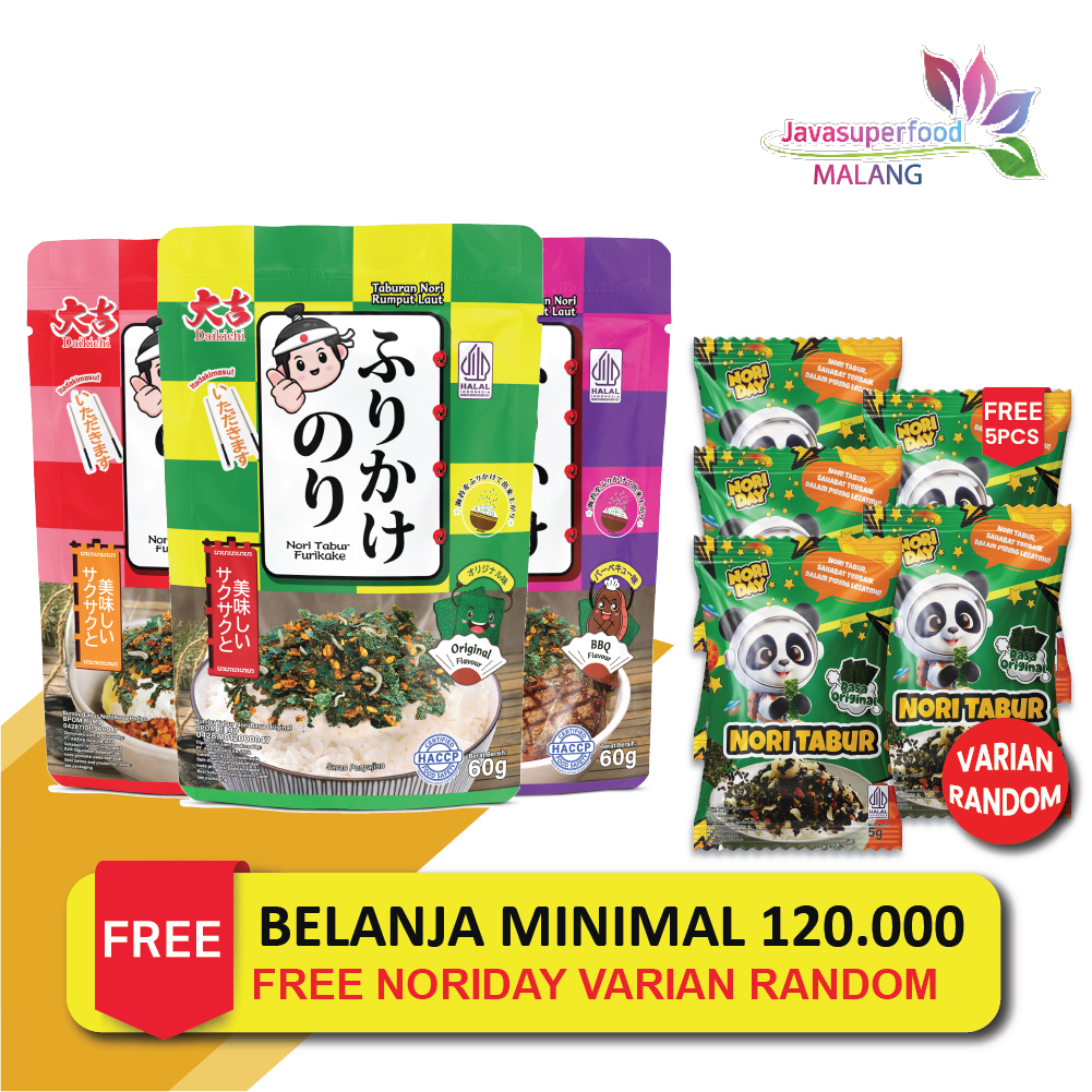 

Nori Tabur Furikake Rumput Laut Panggang Campuran Ikan Teri 60g Halal / Nori Tabur