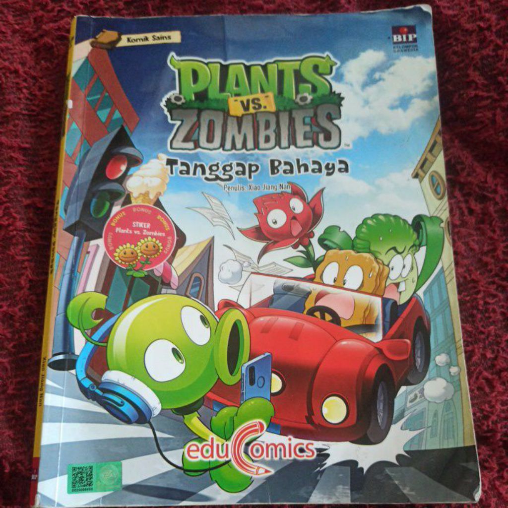 komik Sains Plants vs Zombie tanggap bahaya