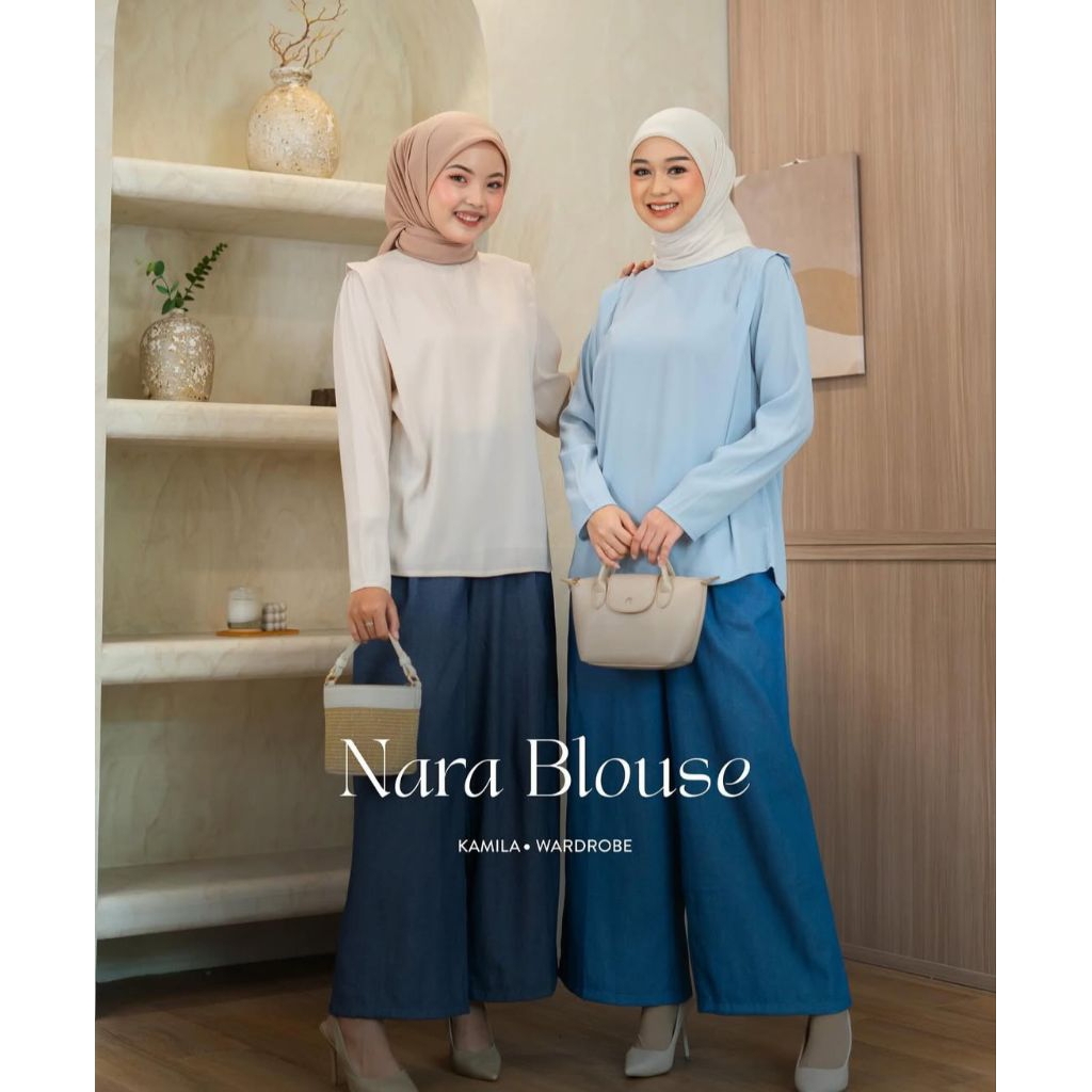 Kamila Wardrobe || Nara Blouse || Blouse Wanita