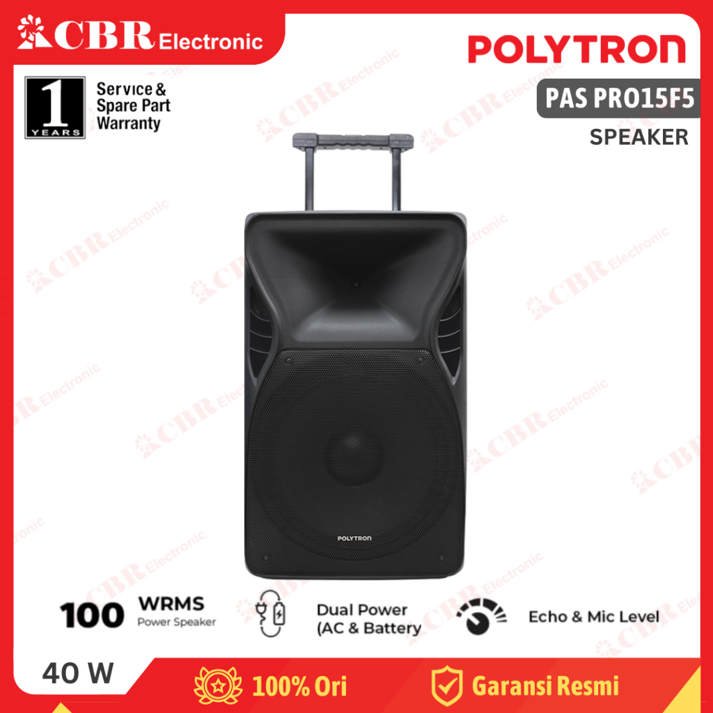 Speaker Polytron PAS PRO15F5 15" - 2 Mic (Batam)