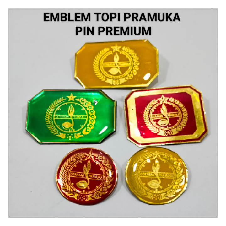 Emblem / Pin Topi Pramuka Premium Siaga Penggalang & Penegak