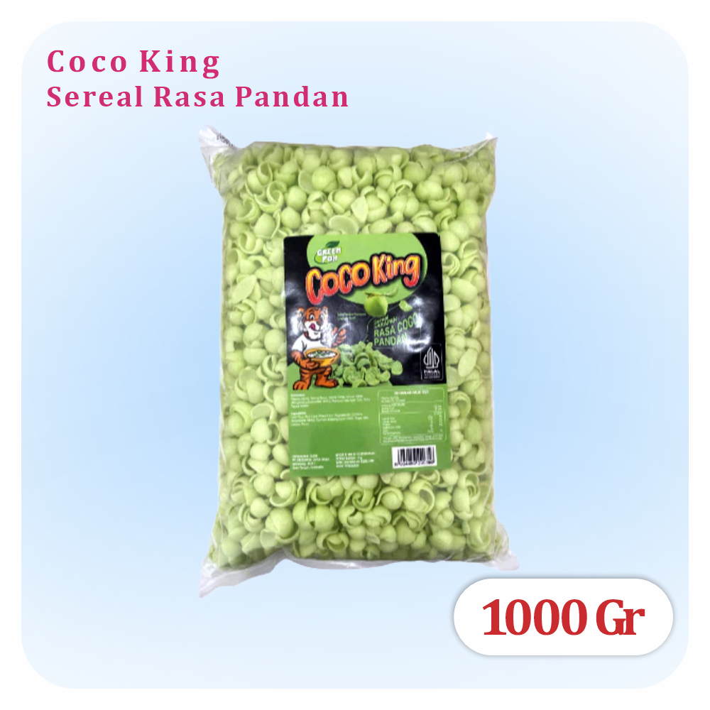 

Coco King Makanan Ringan Sereal Rasa Cocopandan 1 kg / Coco Crunch 1kg