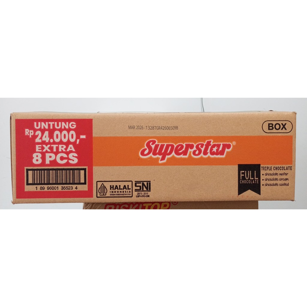 

[GSSNACK] 1 DUS Superstar Wafer Triple Chocolate