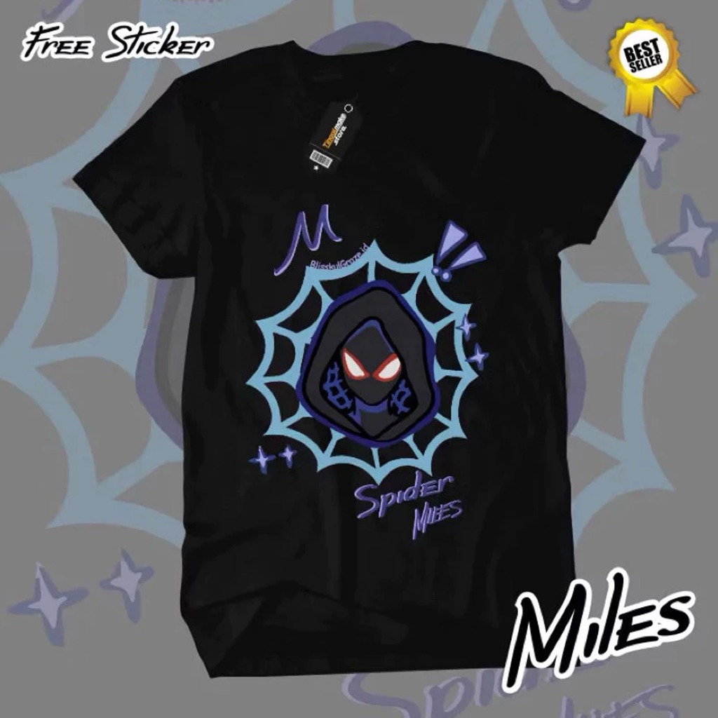 CUCI GUDANG KAOS COUPLE SPIDER GWEN & MILES Z3 ANAK ANAK 3-14 TAHUN COUPLE SPIDERMAN TSHIRT COUPLE