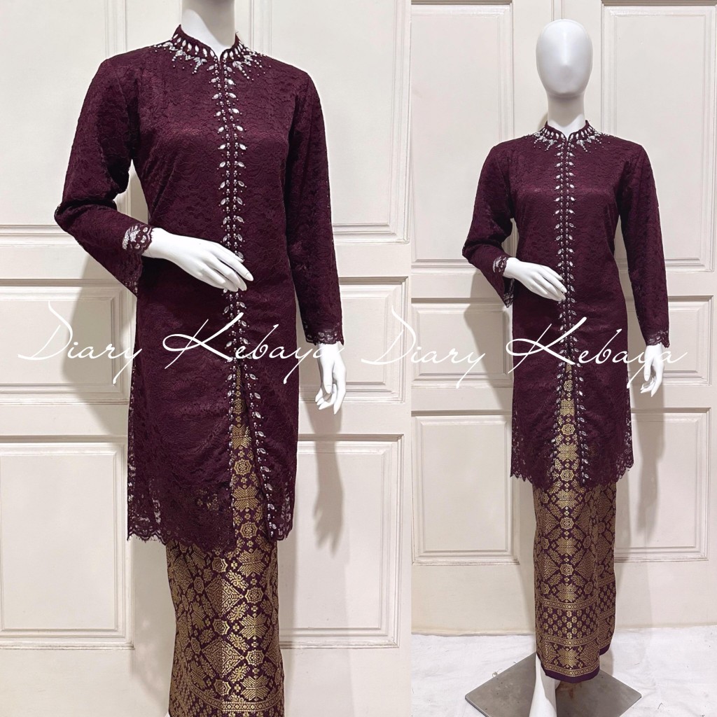 DIARY KEBAYA - KEBAYA PAYET MODERN - TUNIK BROKAT BUSUI MODERN - KEBAYA PESTA - KEBAYA TUNIK - KEBAY