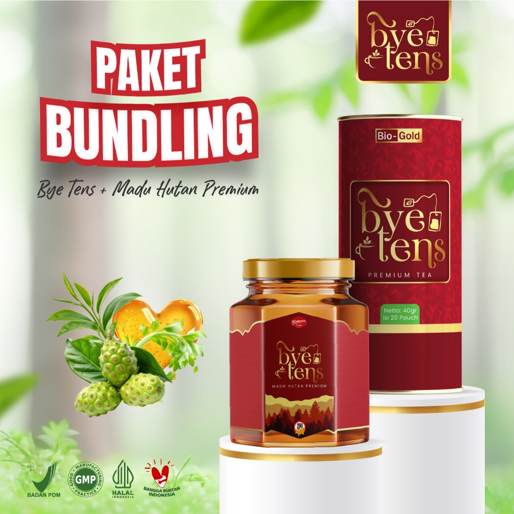 

Paket Bundling Bye Tens Madu Asli & Teh Seledri Mengkudu untuk Turunkan Darah Tinggi