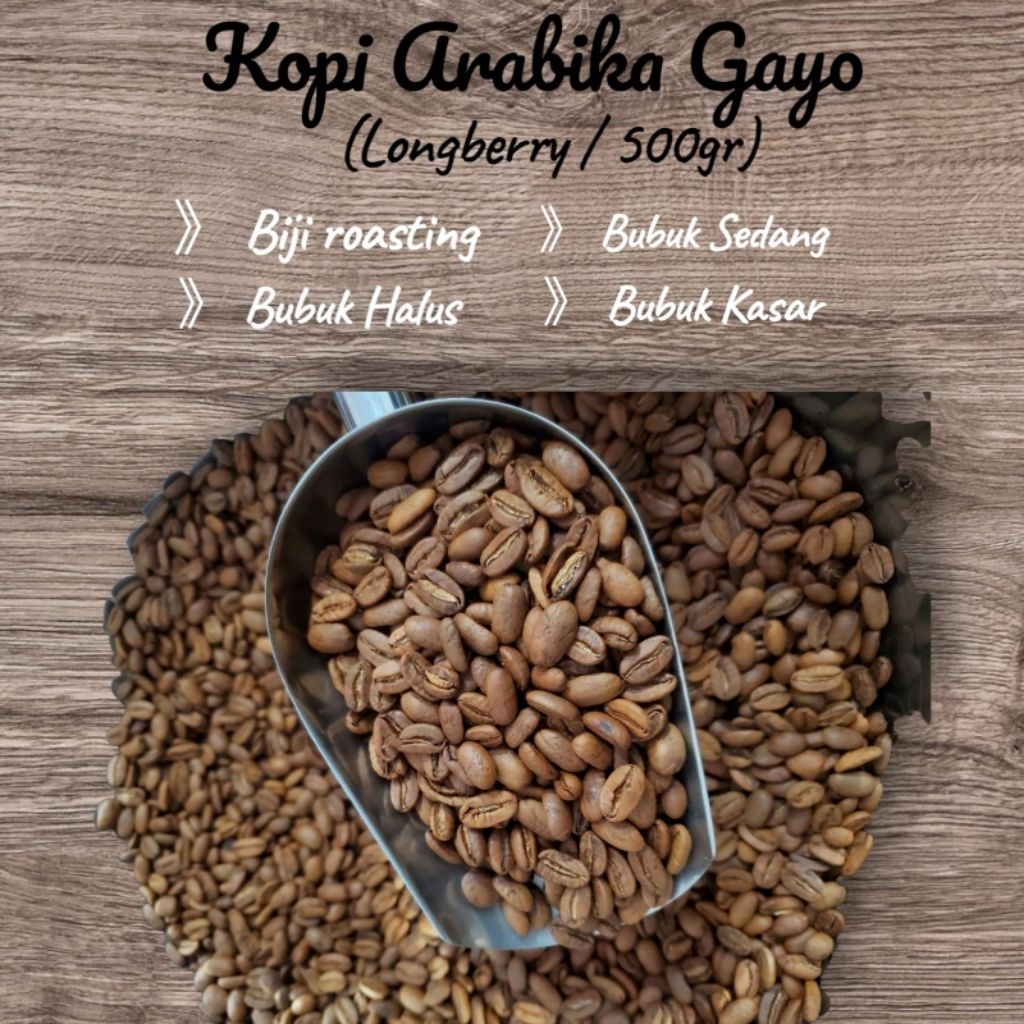

KOPI ARABIKA GAYO (LONGBERRY)/500GR