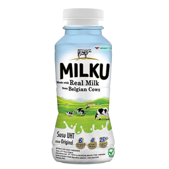 

MILKU SUSU UHT ORIGINAL BTL 200 ML 8998866203920