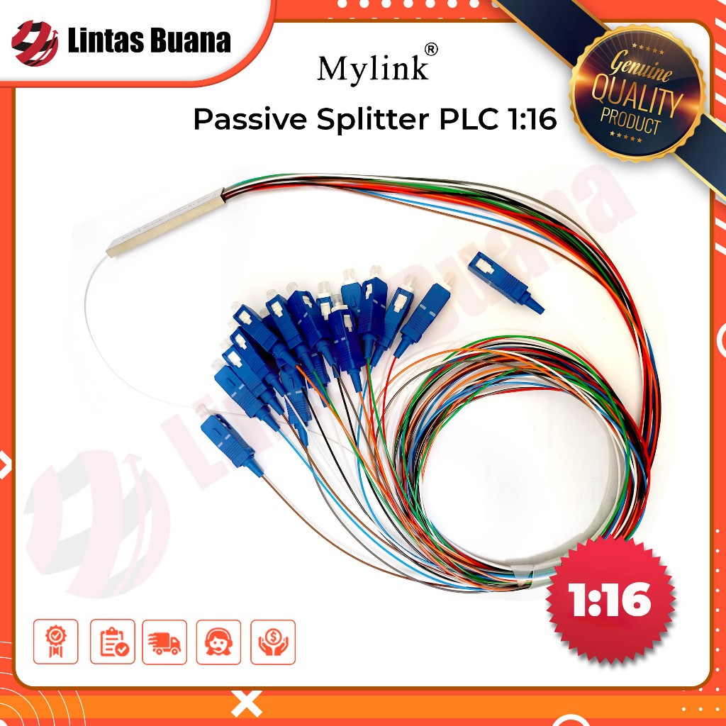 MYLINK Passive Splitter PLC 1-16 SC UPC Fiber Optik / PLC Splitter 1:16 SC UPC