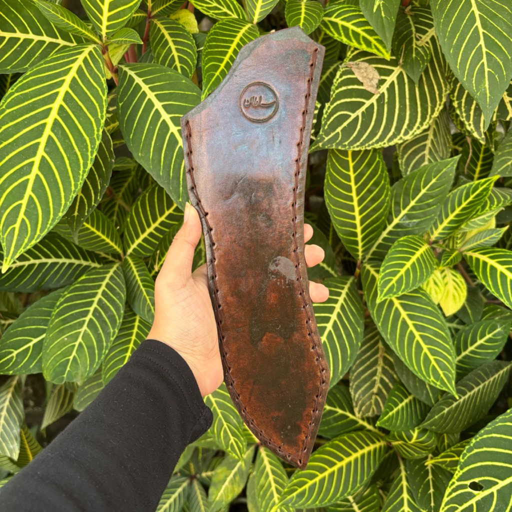 Sarung kulit Pisau Bullnose 18cm - 20cm