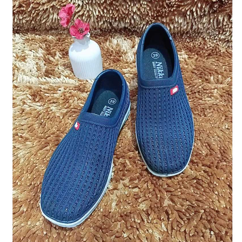 NK 152 - Paling murah cek nikko 8155 terbaru Sepatu 8152 Pria/ 8032 / Sepatu Slip / Sandal Karet UNI