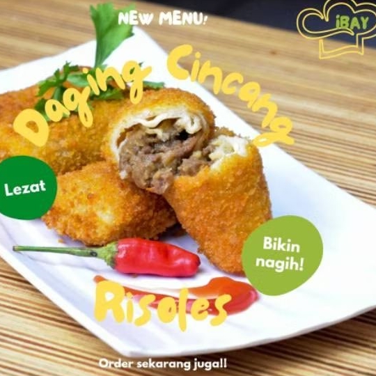 

Risoles Frozen Ibay Isi 6 Rasa Daging Cincang | Camilan Beku Enak Siap Goreng | Risol Homemade Kriuk | Snack Frozen Halal Bandung