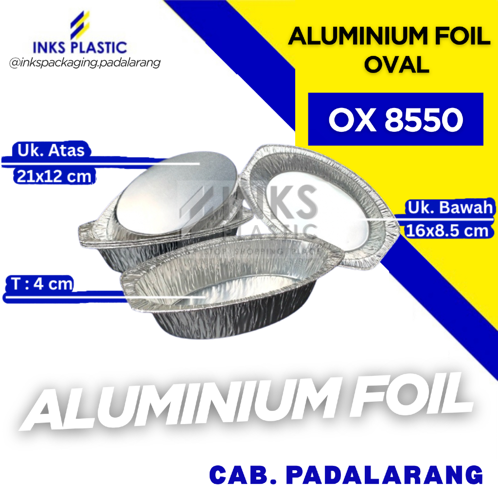 ALUMINIUM FOIL OVAL OX 8550