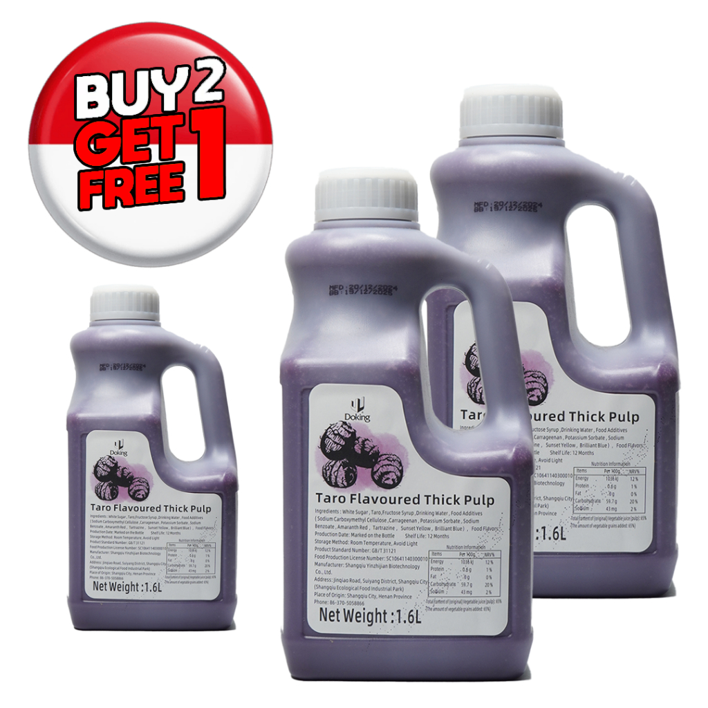 

PROMO KEMERDEKAAN BELI 2 GRATIS 1 - Doking Taro Puree @1.6L x 3 botol
