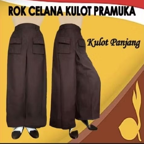 PRELOVED ROK CELANA KULOT PRAMUKA MODEL PANJANG SMA/SMK