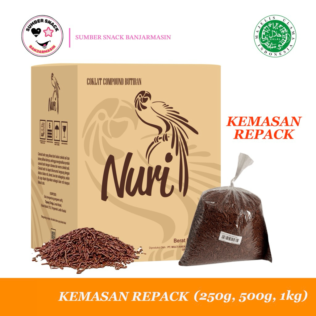 

Nuri Meses Cokelat (Kemasan Repack) (250g, 500g, 1kg)