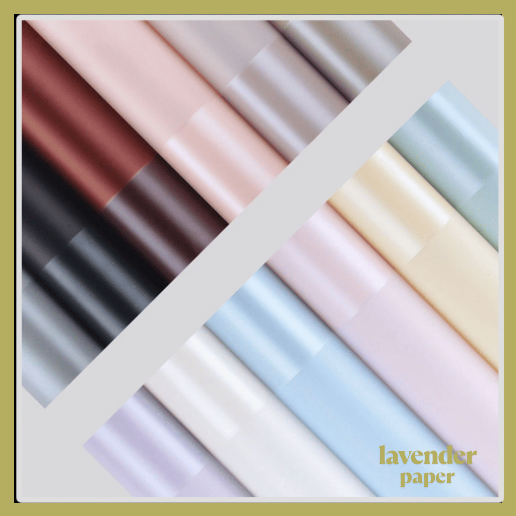 

Kertas Buket Bunga Waterproof Big Line Color Cellophane Flower Wrapping KB104