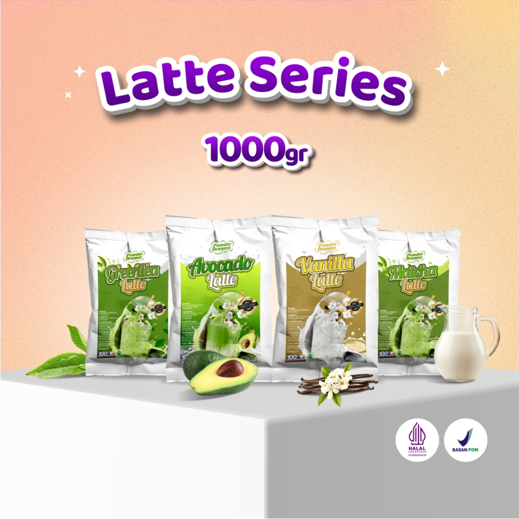 

Powder Dreams - Bubuk Minuman Series Latte Kemasan 1 KG