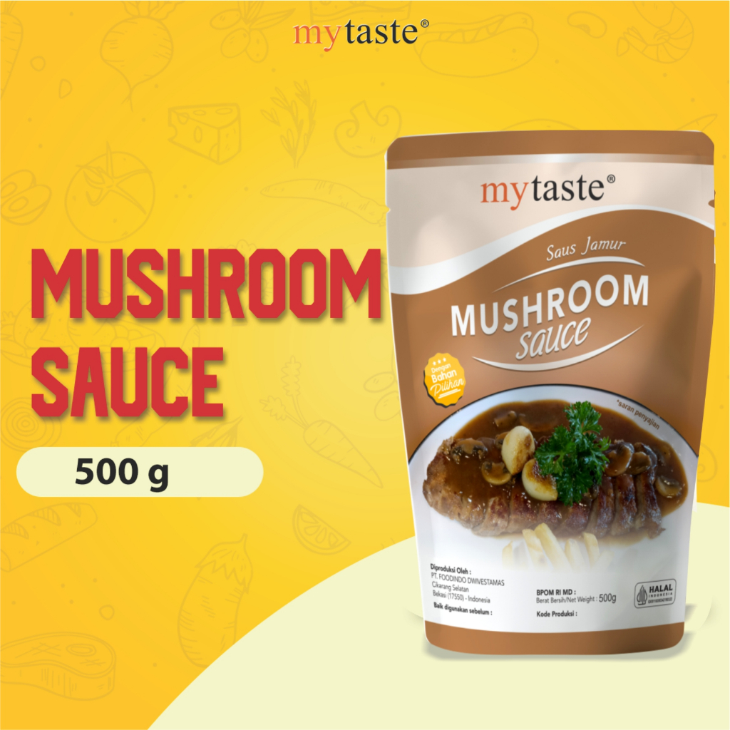 

My Taste Mushroom Sauce 500gr Saos Jamur Saus Mushroom Steak Saus Creamy Mushroom