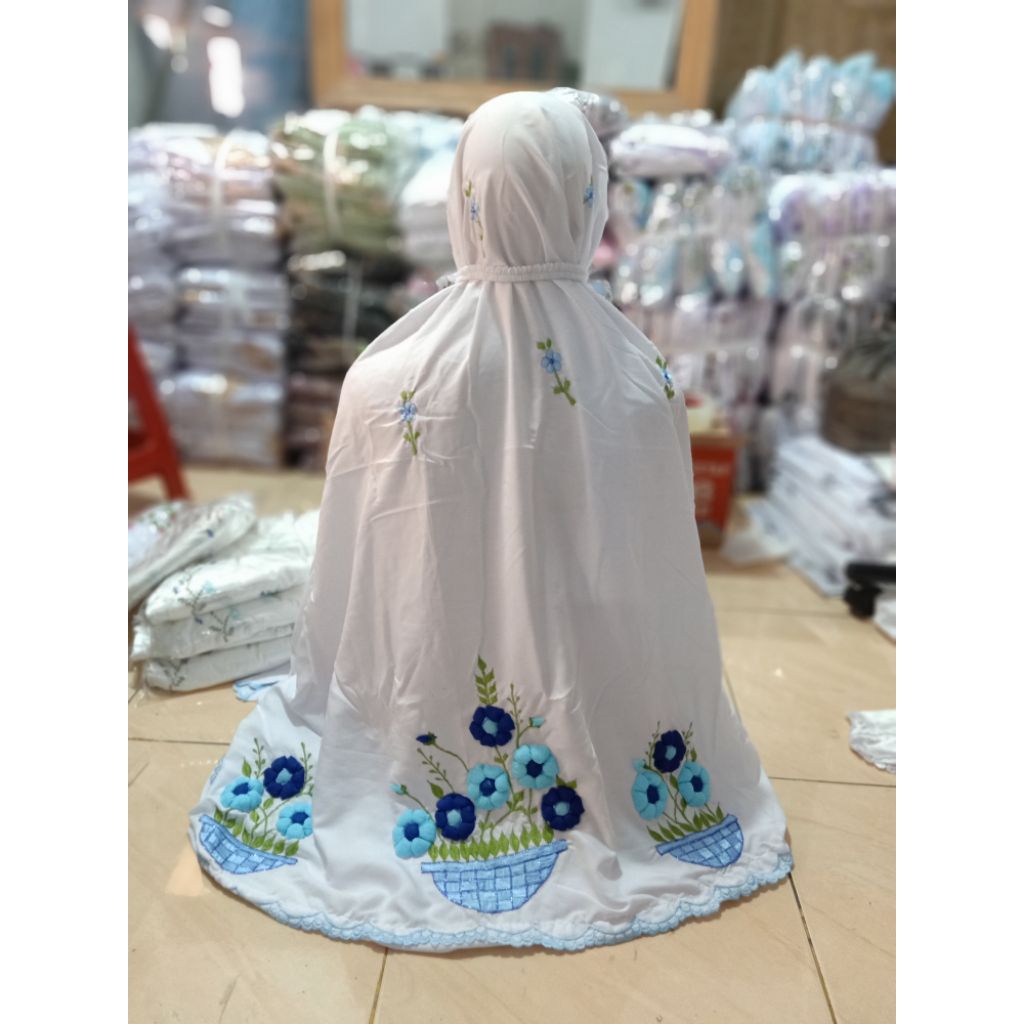 MUKENAH BORDIR TIMBUL MUKENAH POLINO BORDIR MUKENAH DEWASA MUKENAH POLINO