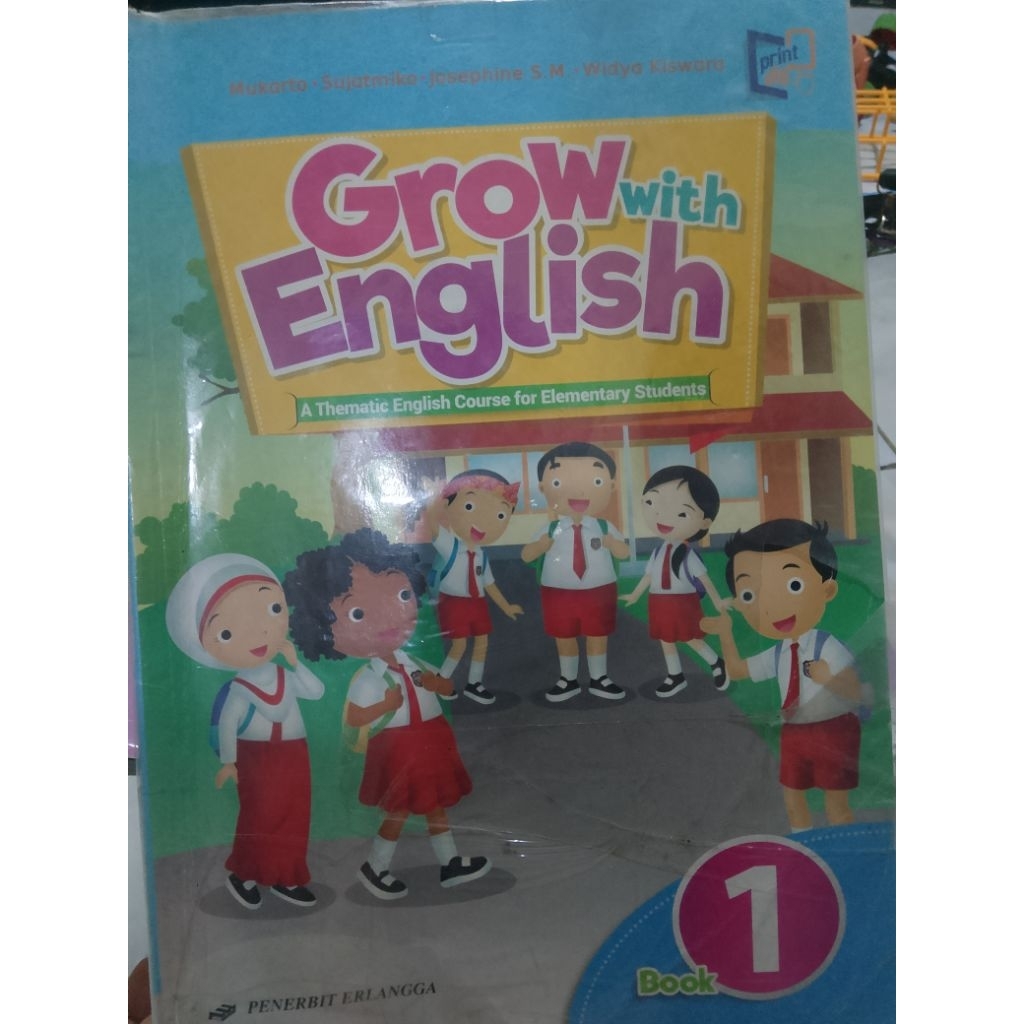 Buku paket bahasa inggris English kelas 1 SD Erlangga