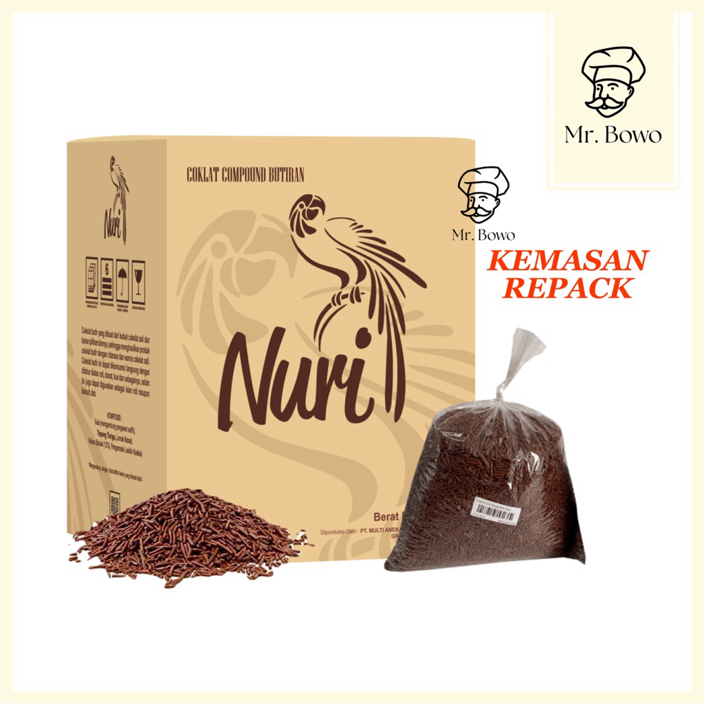 

Nuri Meses Cokelat (Kemasan Repack) (250g, 500g, 1kg)