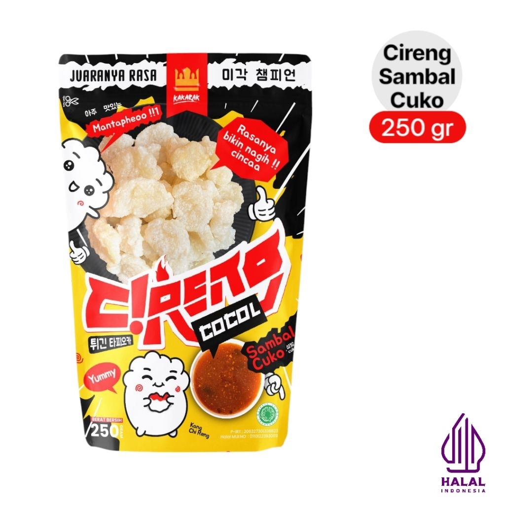 

KAKARAK - Cireng Cocol Sambal Cuko 250gr
