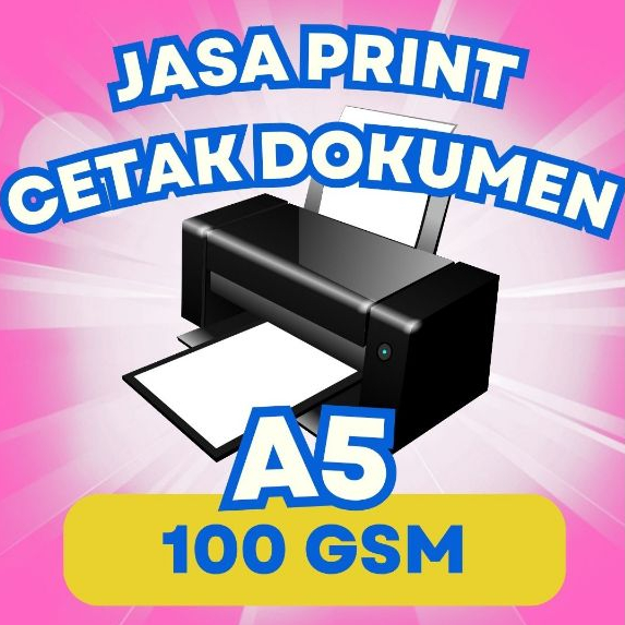 

Print / Jasa print / Cetak buku A5 100 gsm / Jasa print A5 / cetak A5 / Full Color / Berwarna / Hitam putih