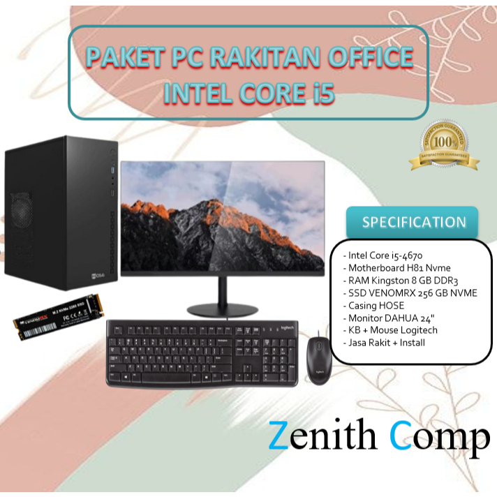 Paket PC RAKITAN OFFICE Core i5