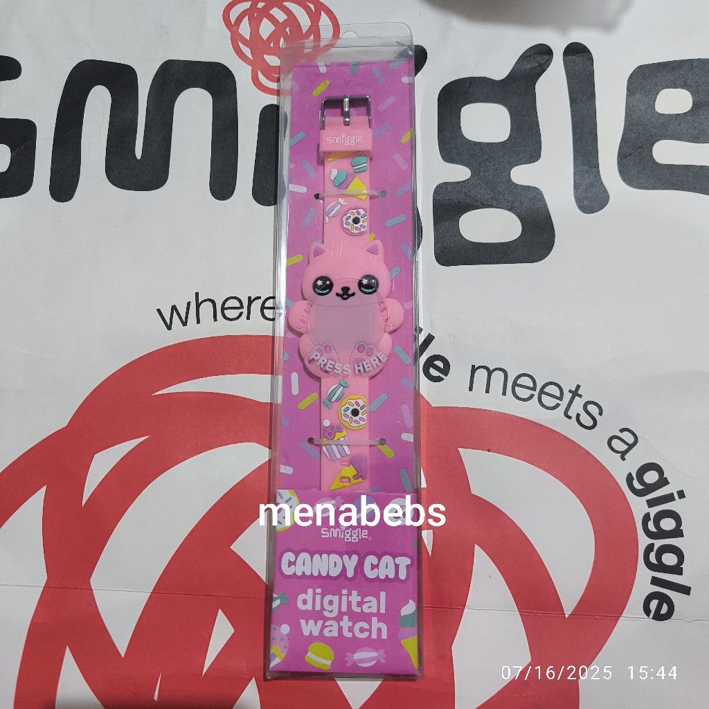 Smiggle Away Slapband / Candy Cat Digital Watch ori store