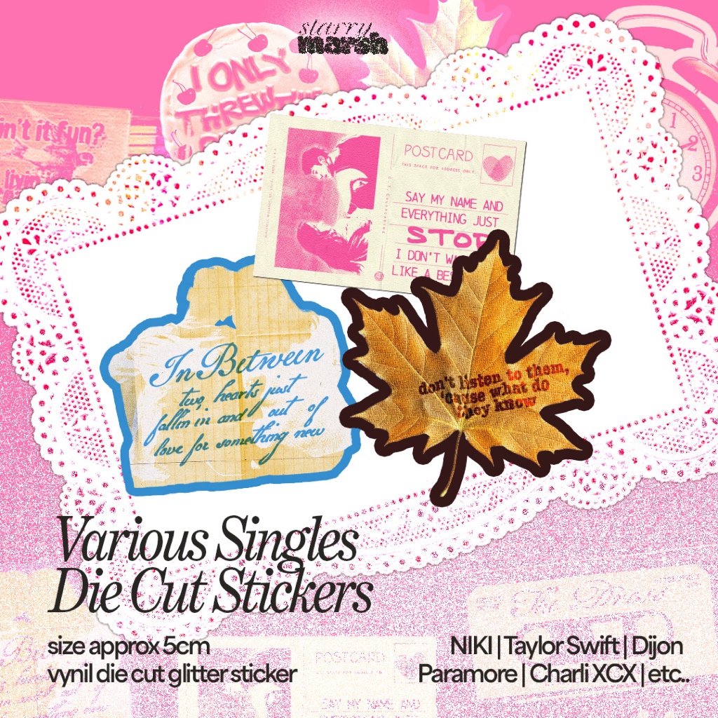 

Various Singles Die Cut Sticker