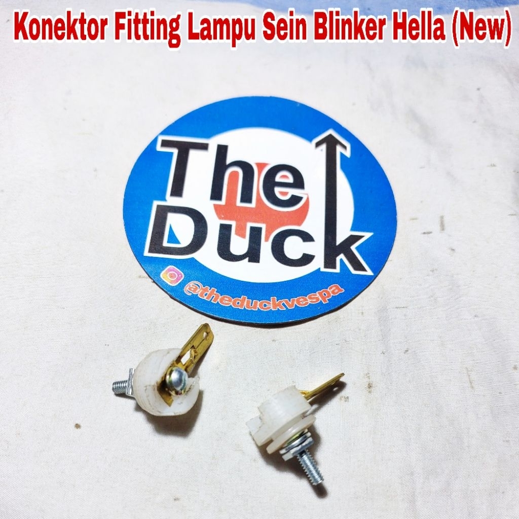 Konektor Fitting Lampu Sein Blinker Hella Vespa VGLA VGLB Kongo GSMK GSVS Sprint Augsburg VBA VBB VN