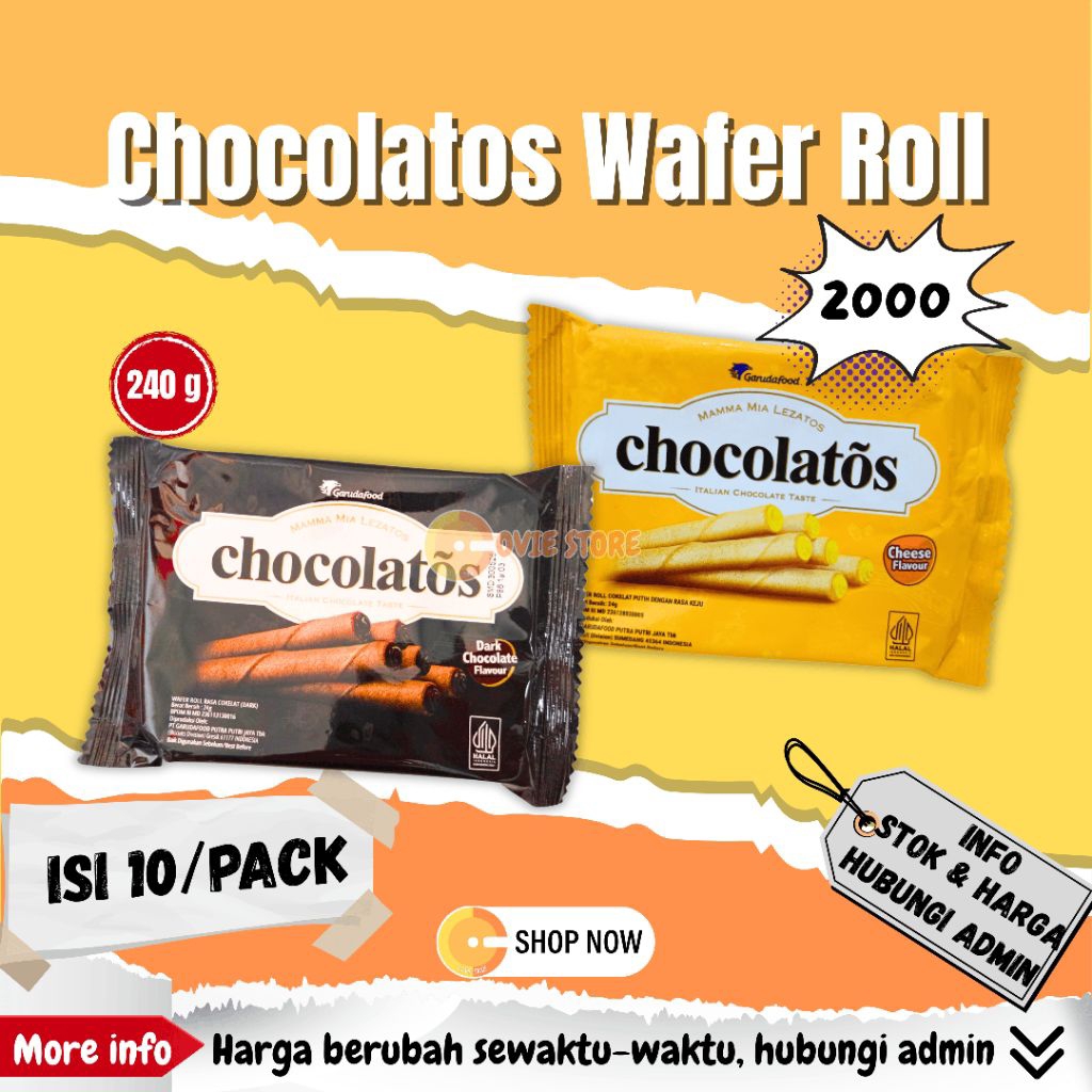 

Garudafood Chocolatos Wafer Roll
