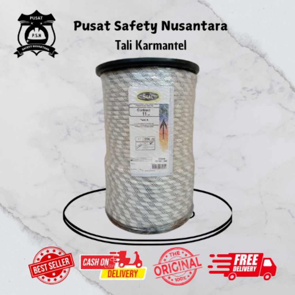 TALI KARMANTEL BEAL CONTRACT STATIS 11MM X 200M/Beal contract statis 11MM X 200/Tali karmantel