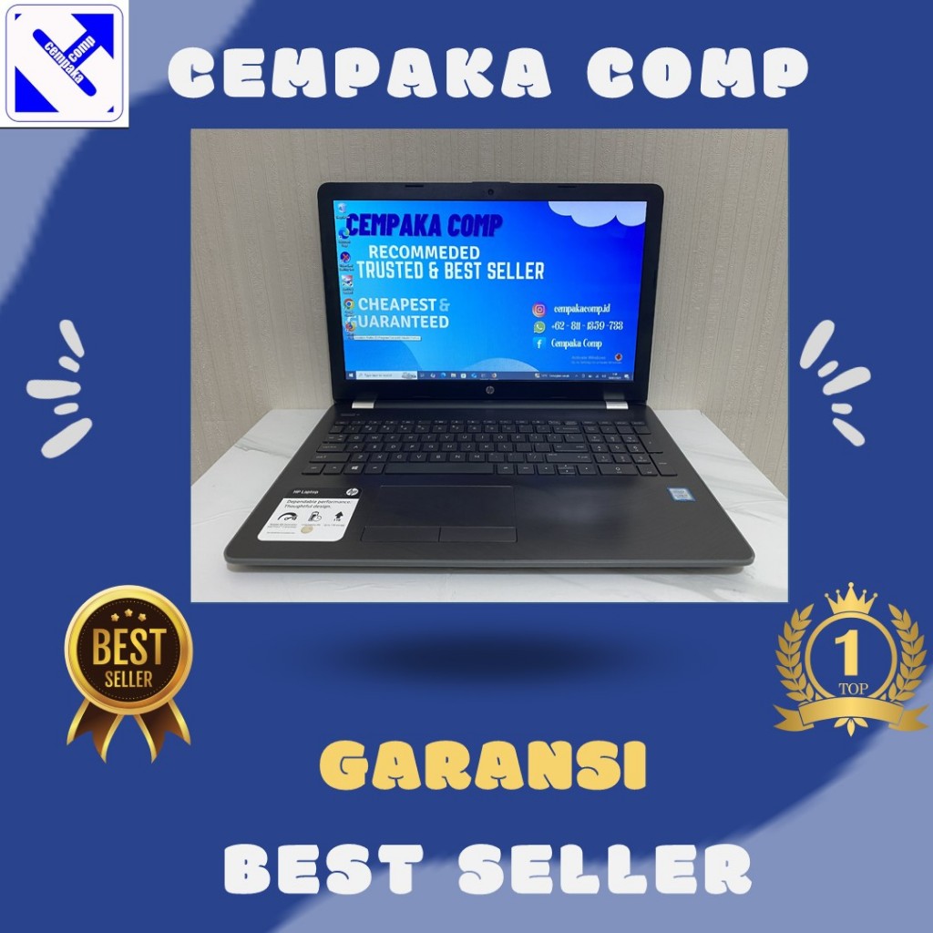 HP Laptop 15in i7-8550U RAM 8GB SSD128GB Touchscreen Garansi