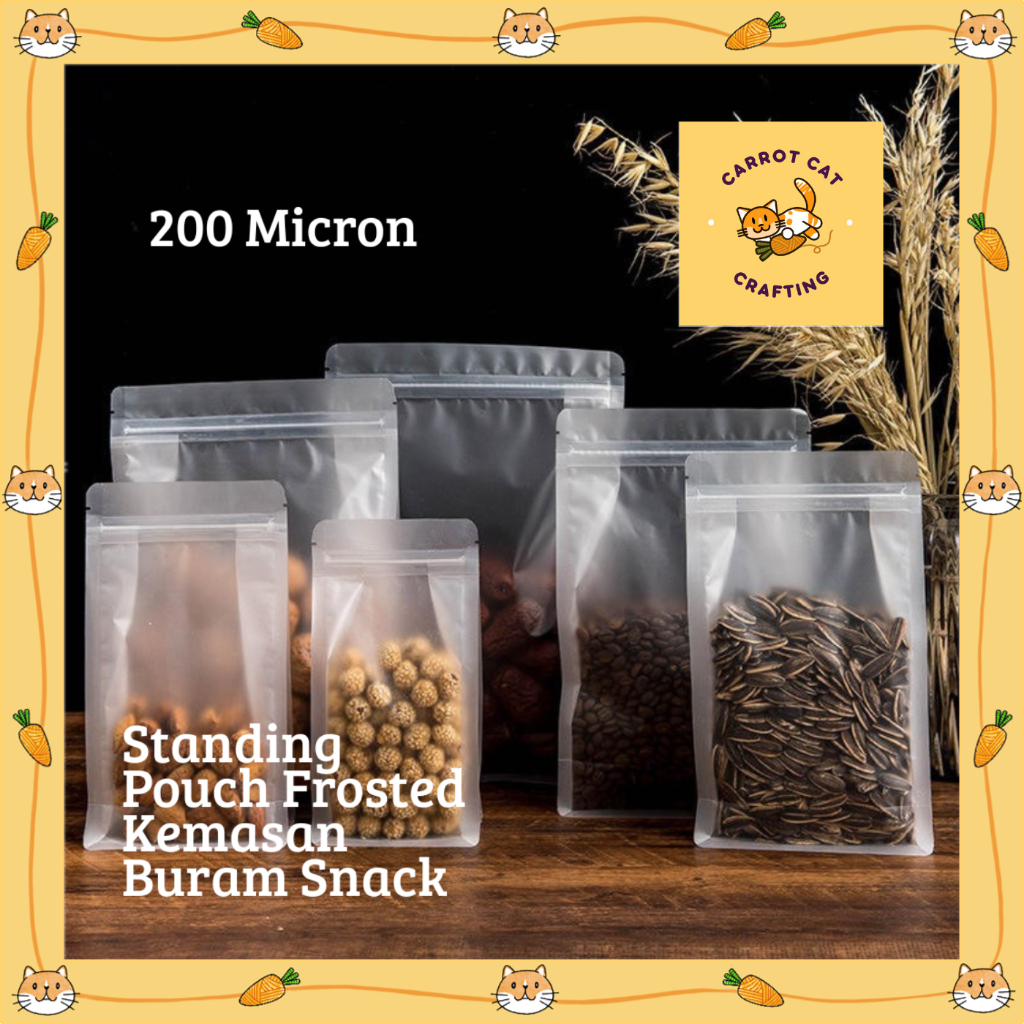 Standing Pouch Frosted Kemasan Buram Snack