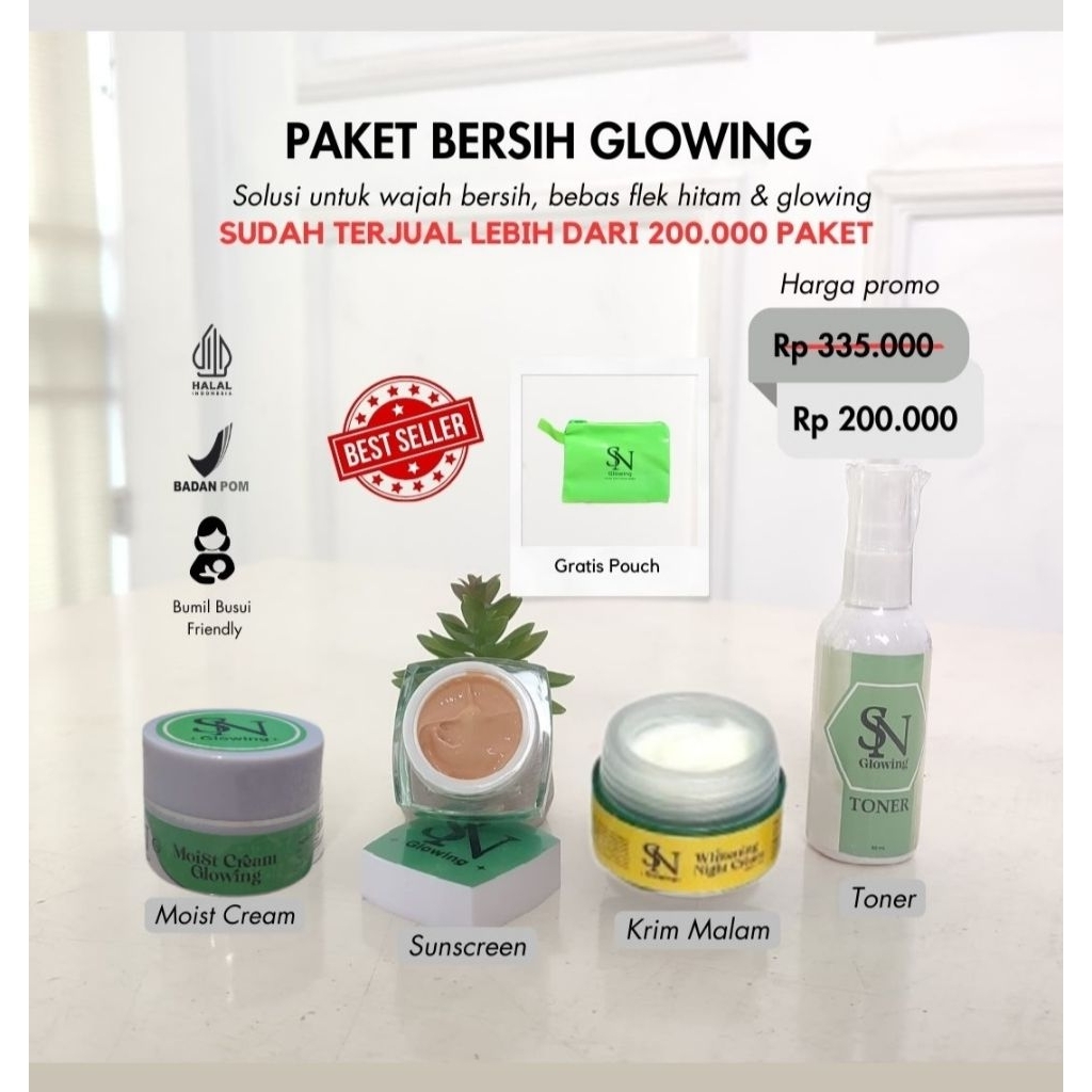 Bersih glowing Sn Glowing