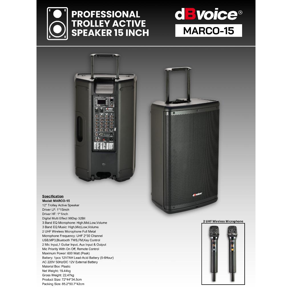 MARCO-15 SPEAKER AKTIF 15 INCH DBVOICE ORIGINAL / SPEAKER AKTIF 15 INCH