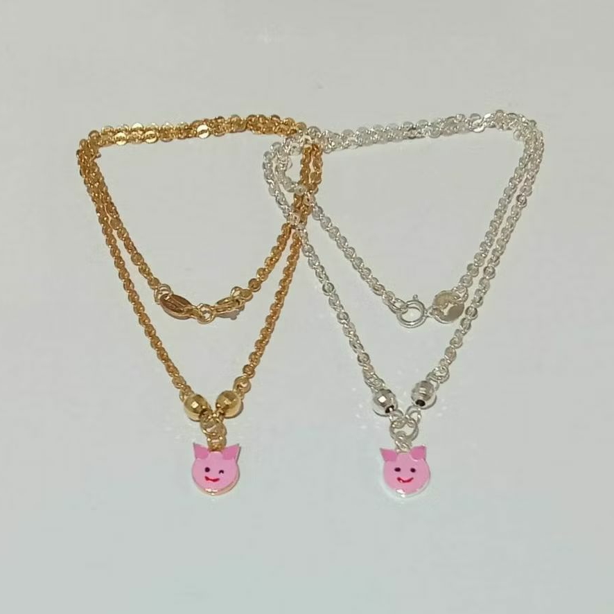 KALUNG ANAK PERAK ASLI LOOPY NORI FANCY ( PERAK SILVER 925 )