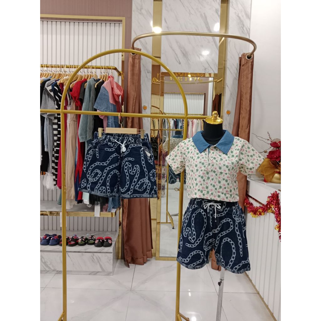 Celana pendek jeans 69011 Import BKK