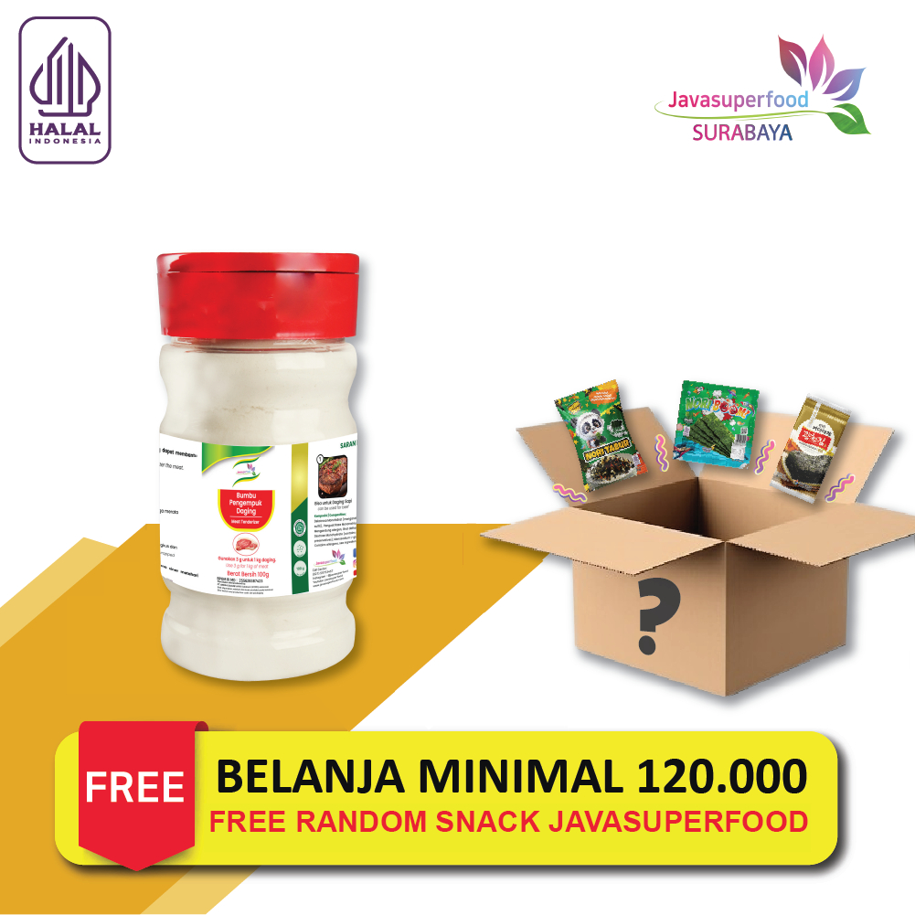 

Pengempuk Daging Bubuk / Bumbu Masak / Meat Tenderizer 100g Halal