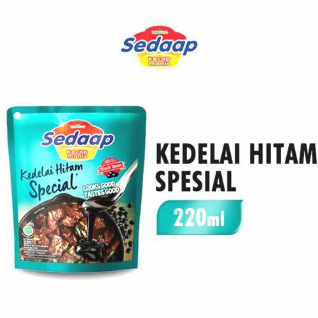 

Kecap Manis Sedaap Kedelai Hitam Special 220 ml