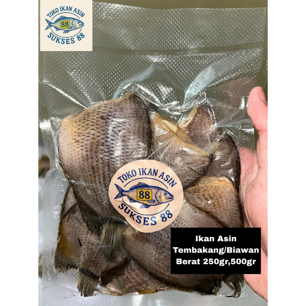 

Ikan Asin Tembakang / Biawan Kering 250gr / 500gr | Ikan Asin Gurih & Vakum Pack Premium