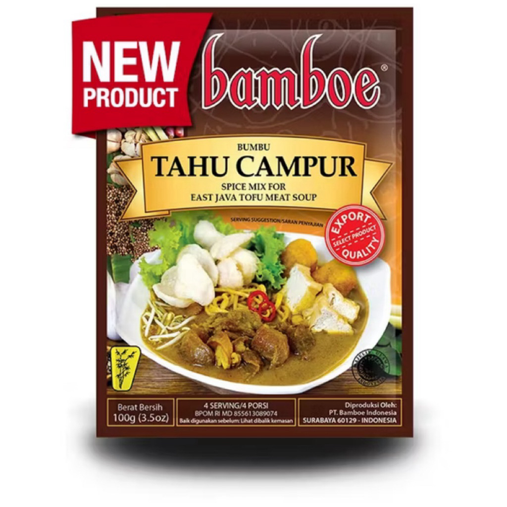 

Bamboe Bumbu Tahu Campur 100g – Rasa Khas Surabaya, Gurih & Autentik!